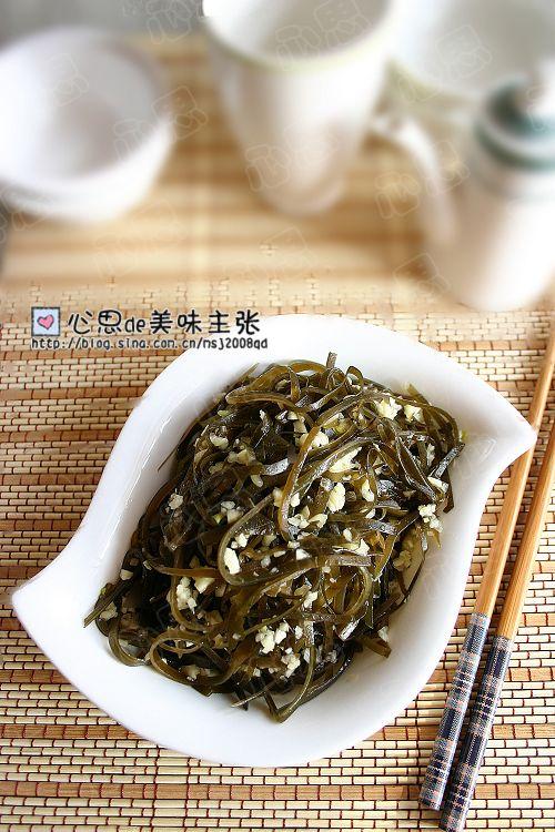 蒜蓉海带丝的做法